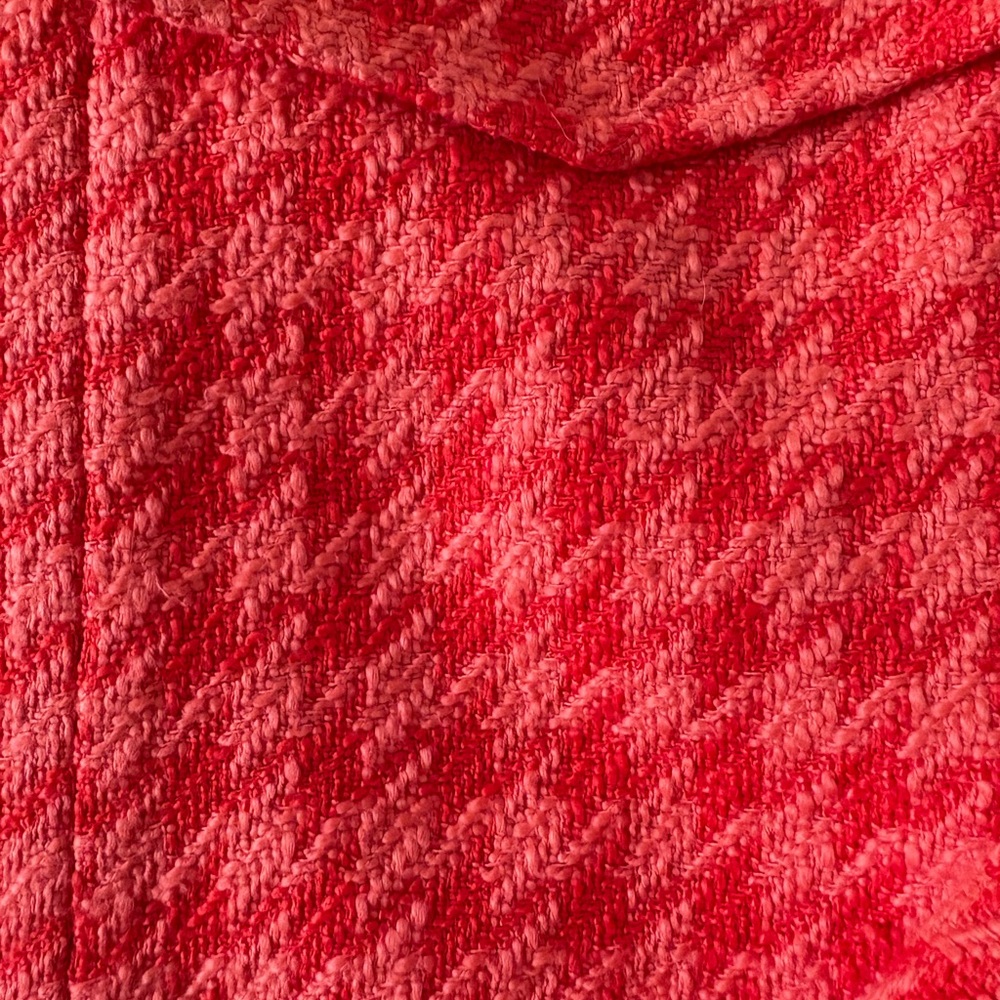 Zara Orange Houndstooth Blazer - Picture 6 of 7